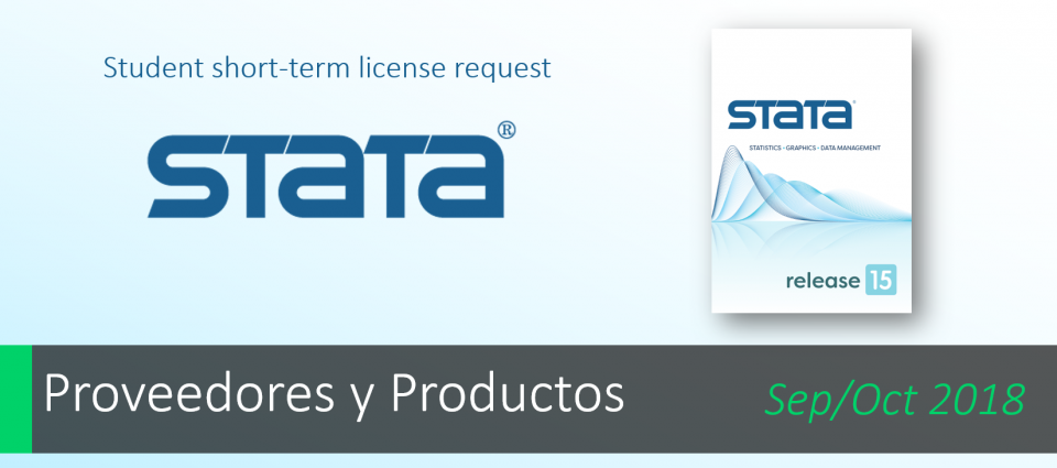 ¡Estudiantes! Licencia Stata de corto plazo Gratis