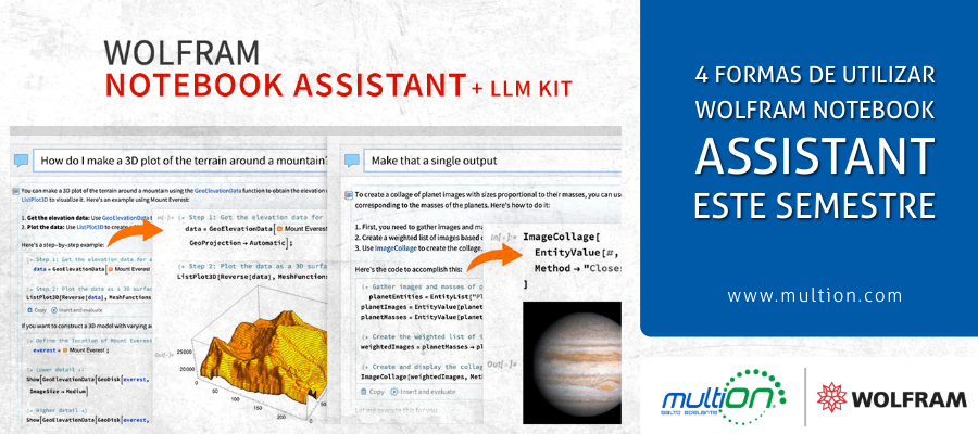 Cuatro formas de utilizar Wolfram Notebook Assistant este semestre